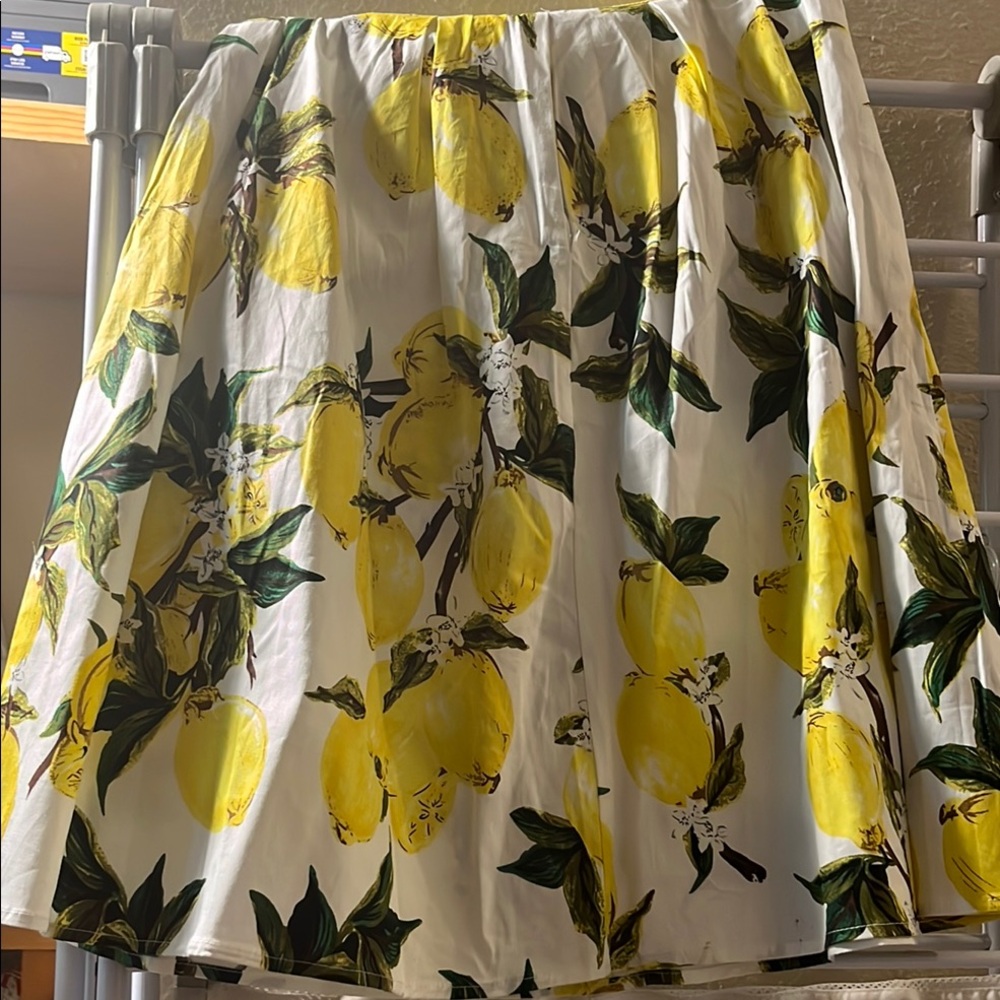 Retro inspired Lemon Print Skirt